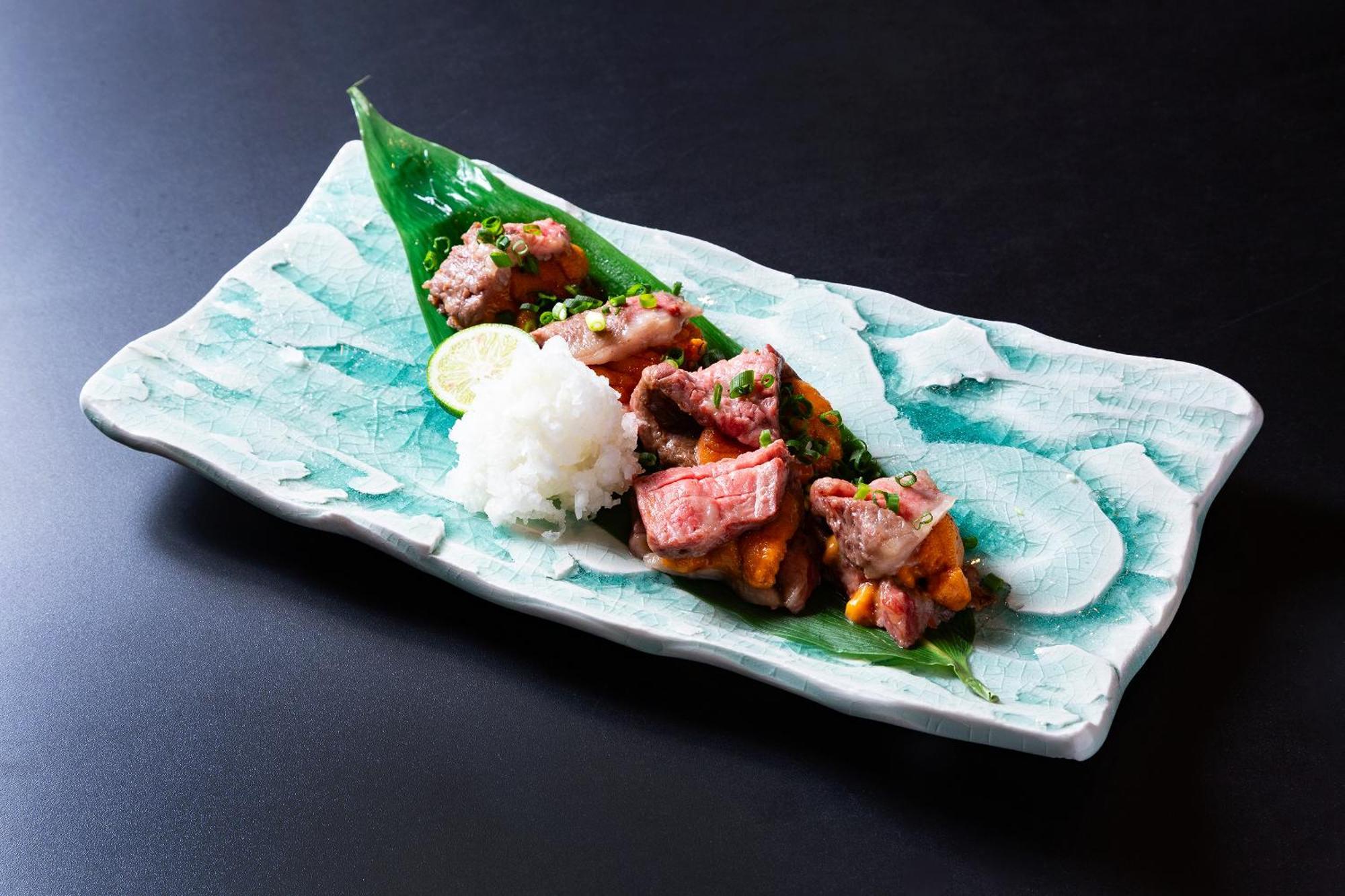Good Nature Hotel Kyoto Exteriör bild A plate of omakase